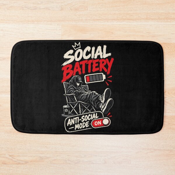Item preview, Social Battery: Anti-Social Mode designed and sold by digijob.