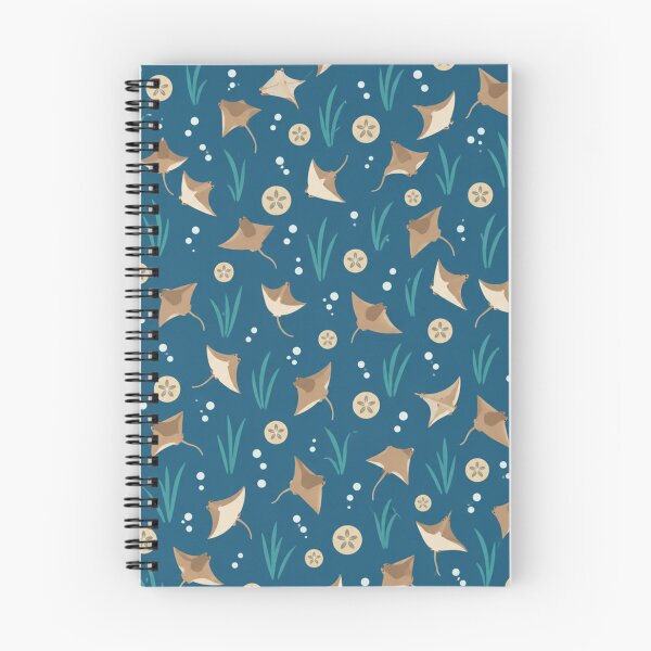 Item preview, Cownose Stingray Ocean Pattern | Rays Swimming in Groups with Sand Dollars, Bubbles and Eelgrass designed and sold by StickyGuys.