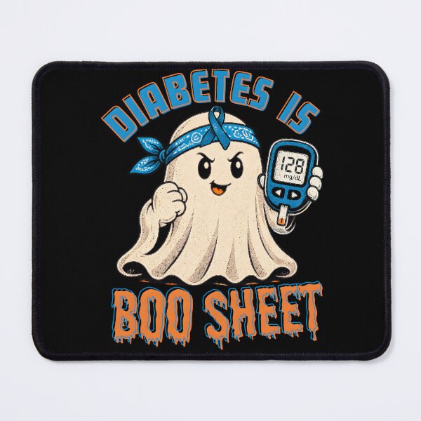 Item preview, Diabetes Is Boo Sheet Funny Ghost T1D Diabetes Awareness Halloween  designed and sold by LeSoniPapaPrint.