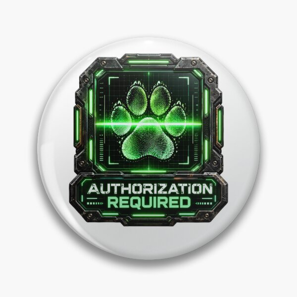 Item preview, Paw Print Authorization Required designed and sold by DansCreations42.