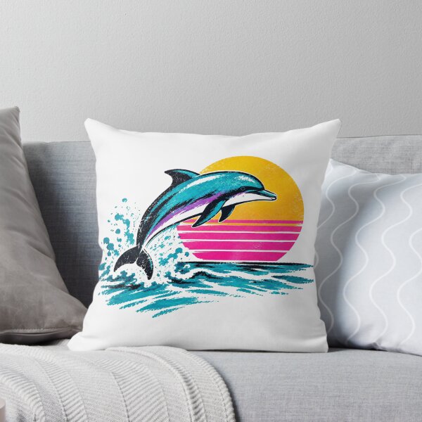 Item preview, Time Machine – 1991 Retro Dolphin Splash | Vintage 90s Ocean Art designed and sold by Vibe04.
