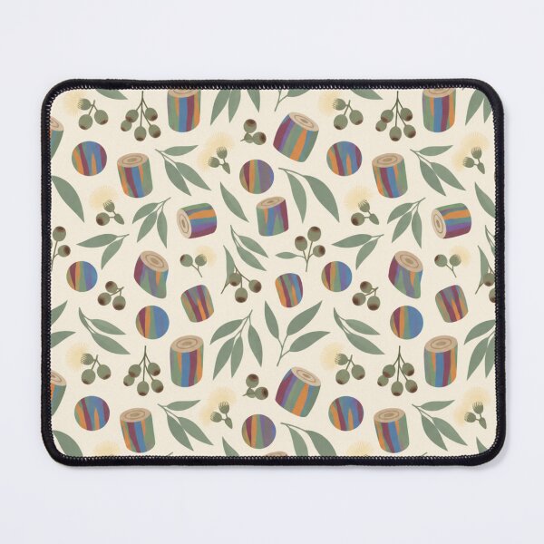 Item preview, Rainbow Eucalyptus Tree Pattern | Multicolored Bark, Eucalyptus Leaves and Gum Nut Blossoms designed and sold by StickyGuys.
