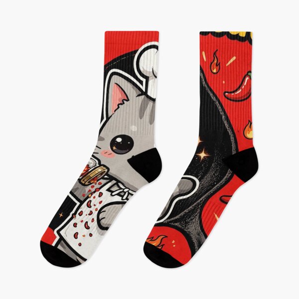Item preview, Add a Little Heat Chibi Chef Cat designed and sold by Russtoon.