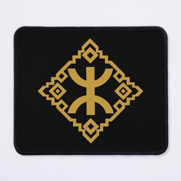 Item preview, Amazigh Yaz Symbol Gold Geometric Emblem designed and sold by The Abstract Vision.