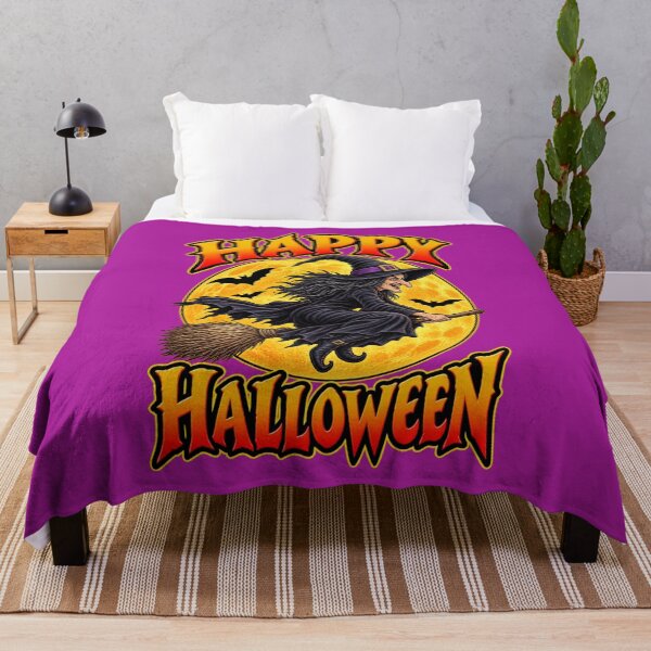 Item preview, Happy Halloween Flying Witch Across Full Moon designed and sold by shorethings.