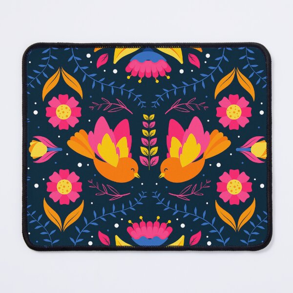 Item preview, Mexican Folk Art Floral Pattern Birds Flowers designed and sold by samaroMX.