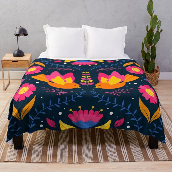 Item preview, Mexican Folk Art Floral Pattern Birds Flowers designed and sold by samaroMX.