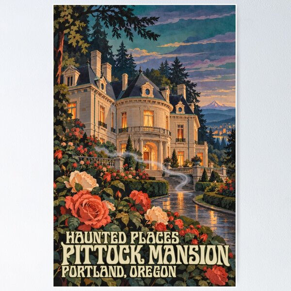 Item preview, Haunted Pittock Mansion Portland Oregon Ghost designed and sold by danielliamgill.