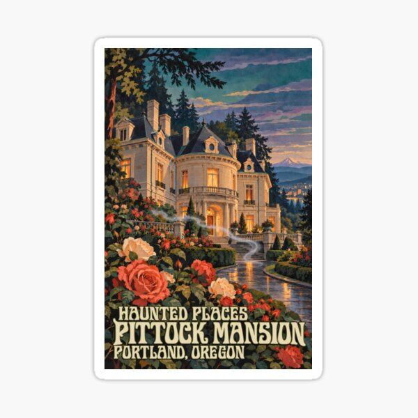Item preview, Haunted Pittock Mansion Portland Oregon Ghost designed and sold by danielliamgill.