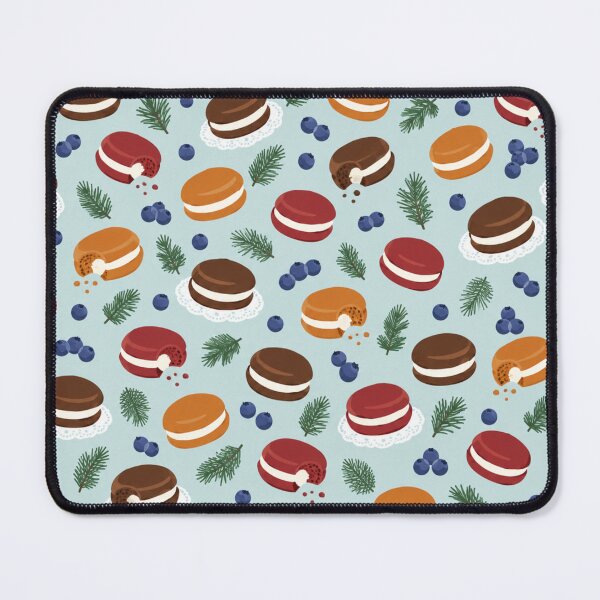 Item preview, Whoopie Pie Bakery Pattern | Chocolate, Pumpkin and Red Velvet Whoopie Pies with Blueberries designed and sold by StickyGuys.