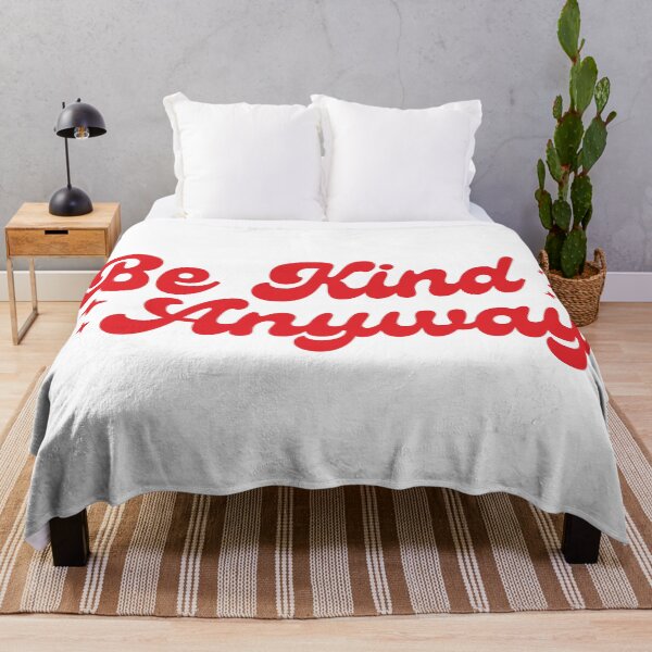 Item preview, Be Kind Anyway Red Script Typography Positive Quote designed and sold by FemmePod.