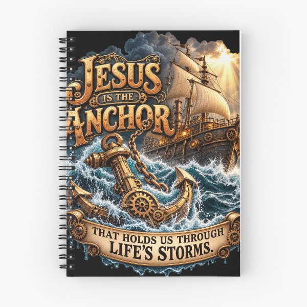 Item preview, Jesus is the Anchor that Holds Us, Christian Steampunk designed and sold by TheBibleStop.
