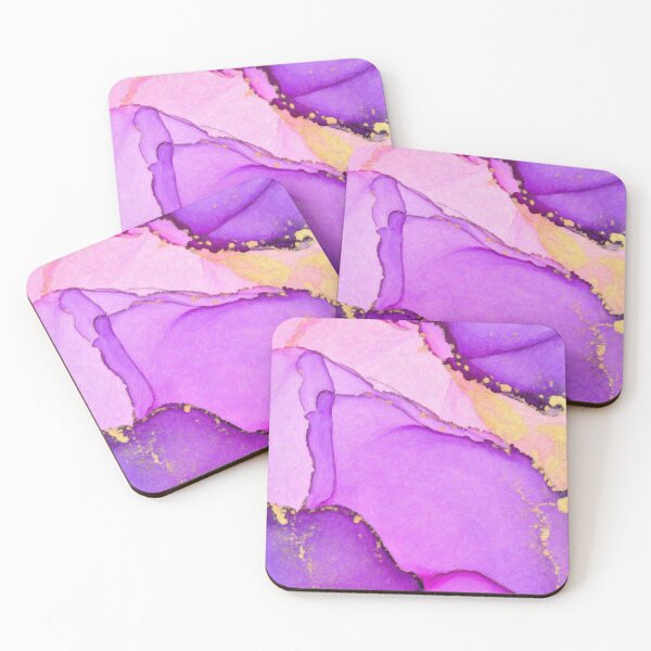Item preview, Purple Pink and Gold Flowing Abstract designed and sold by Jill Nightingale.
