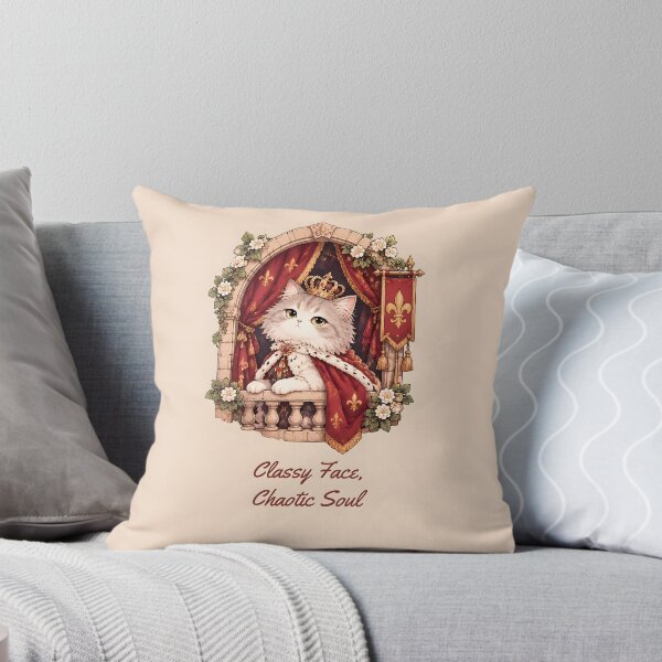 Item preview, Lord of the Castle – Black Cat in Red Cape Design designed and sold by KWW SHOP.