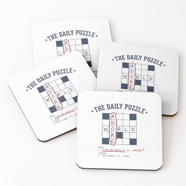 Item preview, Vintage The Daily Puzzle Crossword Adore World Word Game designed and sold by Designart68.