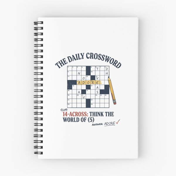 Item preview, Vintage The Daily Crossword Adore Think The World Of Clue    designed and sold by Designart68.