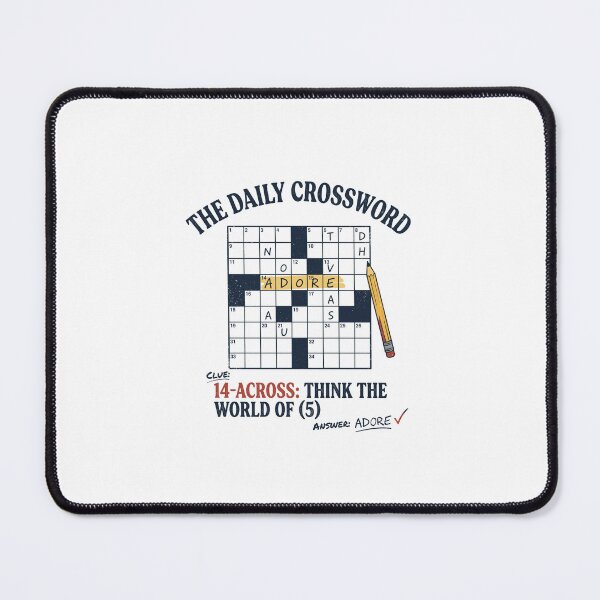Item preview, Vintage The Daily Crossword Adore Think The World Of Clue    designed and sold by Designart68.