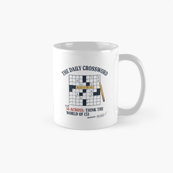 Item preview, Vintage The Daily Crossword Adore Think The World Of Clue    designed and sold by Designart68.