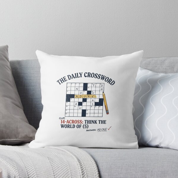 Item preview, Vintage The Daily Crossword Adore Think The World Of Clue    designed and sold by Designart68.