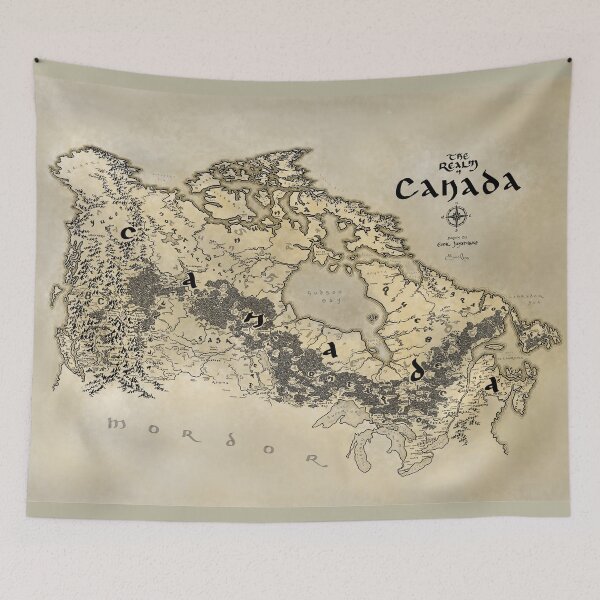 Item preview, Realm of Canada vs Mordor designed and sold by Realm of Maps.
