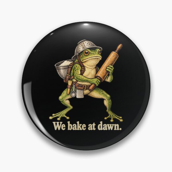 Item preview, We Bake at Dawn Frog Baker designed and sold by sollunadesignns.