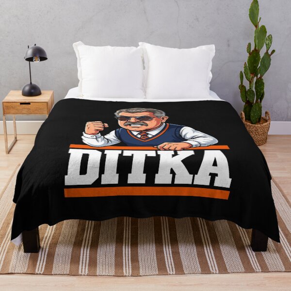 Artikelvorschau, Vintage Ditka Karikatur eines wütenden Fußballtrainers entworfen und verkauft von Designart68.
