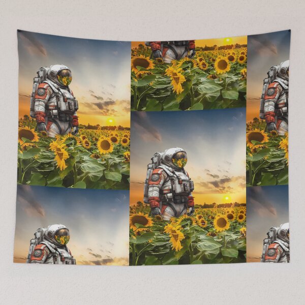 Item preview,  Astronaut in Sunflower Field at Sunset designed and sold by AstroTransit Co..