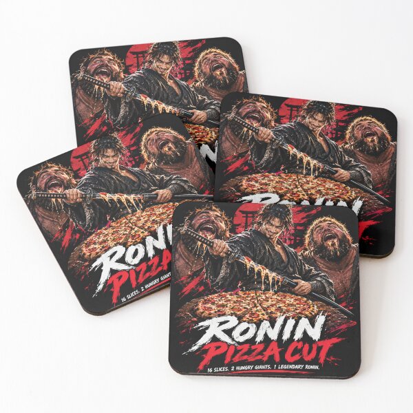 Item preview, Ronin Pizza Cut Samurai Slices for Hungry Giants designed and sold by kaipapershop.