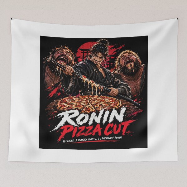 Item preview, Ronin Pizza Cut Samurai Slices for Hungry Giants designed and sold by kaipapershop.