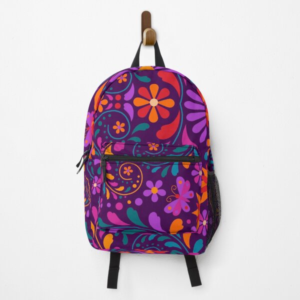 Item preview, Mexican Folk Art Floral Pattern Butterflies Flowers designed and sold by samaroMX.