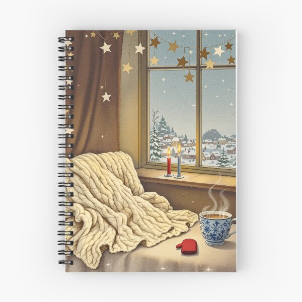 Item preview, Paper Stars over the Window Seat, Cosy Winter Evening designed and sold by GildedFolio.