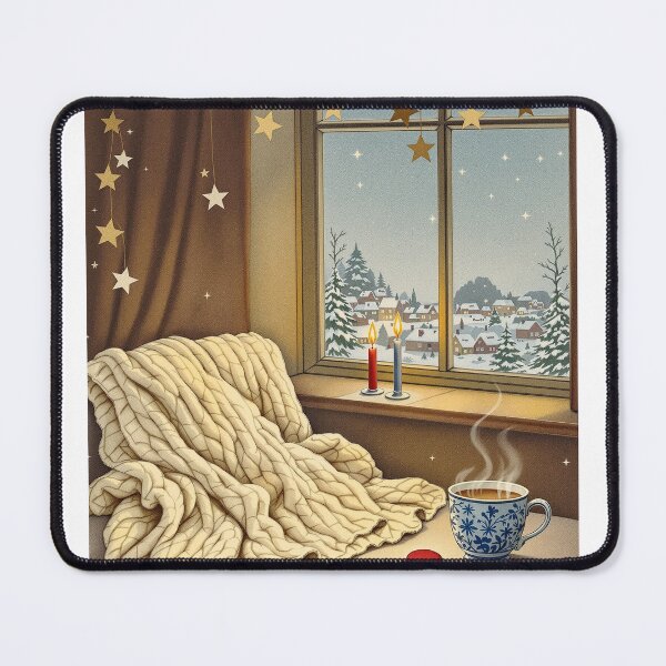 Item preview, Paper Stars over the Window Seat, Cosy Winter Evening designed and sold by GildedFolio.