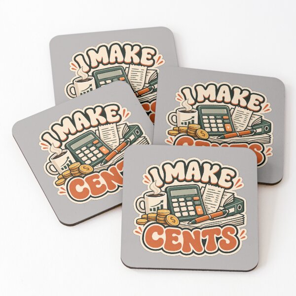 Item preview, I Make Cents Funny Accountant Pun Design designed and sold by Glottopia.