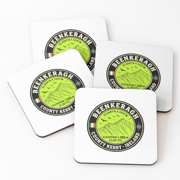 Item preview, Beenkeragh Ireland County Kerry Elevation 1008m Hiking Badge designed and sold by jeshands.