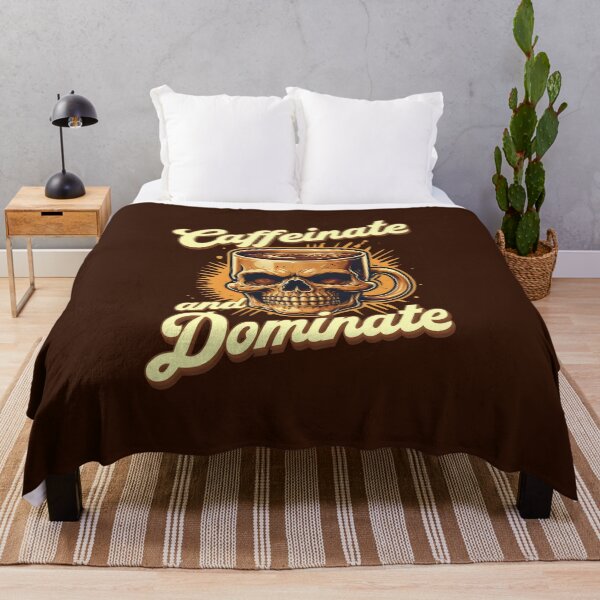 Item preview, Caffeinate And Dominate Funny Coffee Quotes designed and sold by DemureArtsy.
