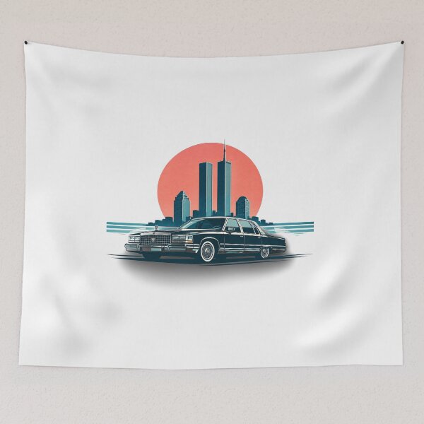 Item preview, Time Machine – 1992 New York City Cruise | Vintage 90s Classic Car Art designed and sold by Vibe04.