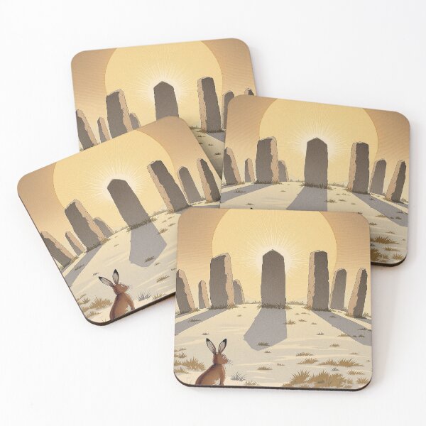 Item preview, Sunrise over the Standing Stones, Solstice Hare designed and sold by GildedFolio.