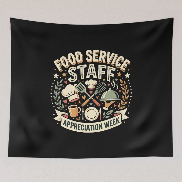 Item preview, Retro Food Service Staff Appreciation Week  designed and sold by Designart68.