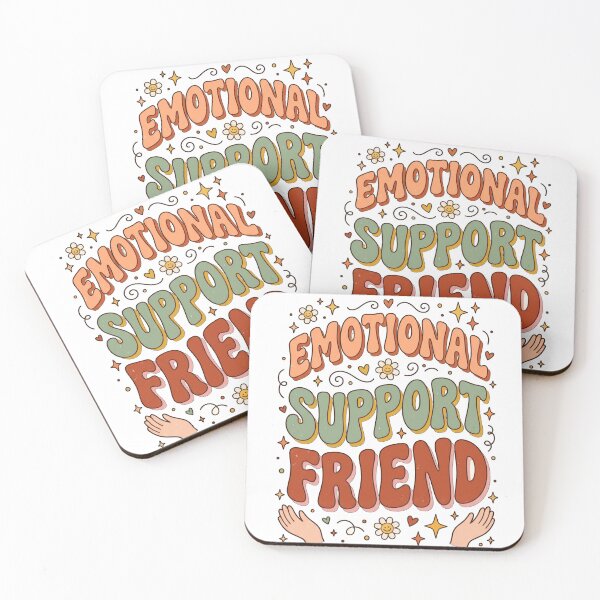 Item preview, Emotional Support Friend – Funny Best Friend Humor Gift designed and sold by FitEnvy.
