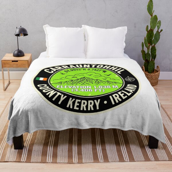Item preview, Carrauntoohil Ireland County Kerry Elevation 1038m Hiking Badge designed and sold by jeshands.