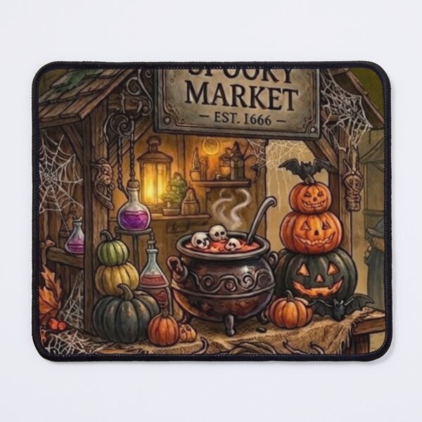 Item preview, Halloween Skeleton Brew Spooky Pumpkin Market  designed and sold by aliyeus.