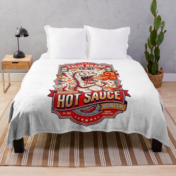 Item preview, Fiery Kaiju Chili Sauce - Vintage Monster Hot Sauce Art designed and sold by Pollock.