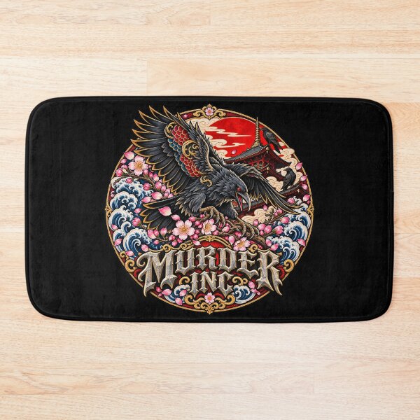 Item preview, Japanese Crow Tattoo Art – Shmurder Inc Irezumi Crest designed and sold by Emoji Emblems.
