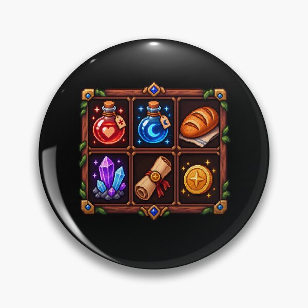 Item preview, Cozy Fantasy RPG Pixel Art Inventory designed and sold by wallpapersarts.