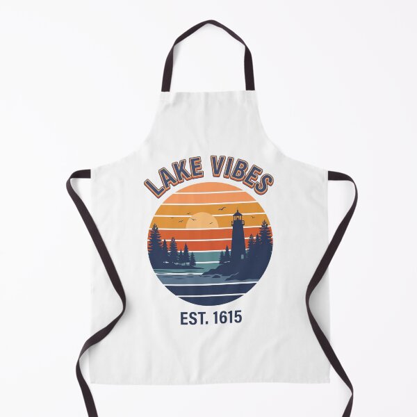 Item preview, Lake Vibes Sunset Lighthouse - Retro 70s Outdoors Art designed and sold by Pollock.