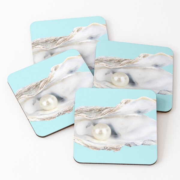 Item preview, Open Oyster Shell with Shiny White Pearl Ocean Treasure designed and sold by PetalsPaws.