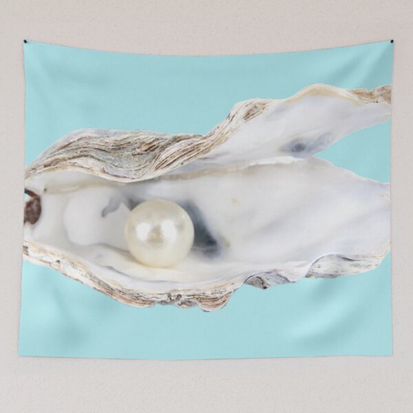 Item preview, Open Oyster Shell with Shiny White Pearl Ocean Treasure designed and sold by PetalsPaws.