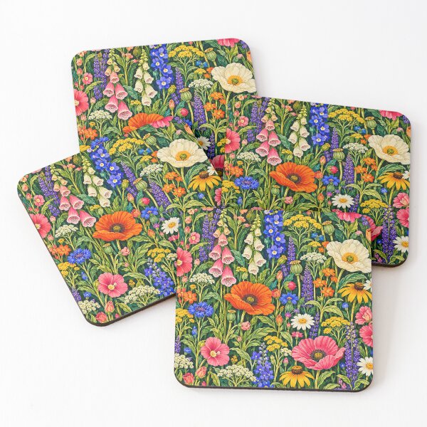 Item preview, Vibrant Wildflower Meadow Botanical Floral Garden designed and sold by KokoDeez.
