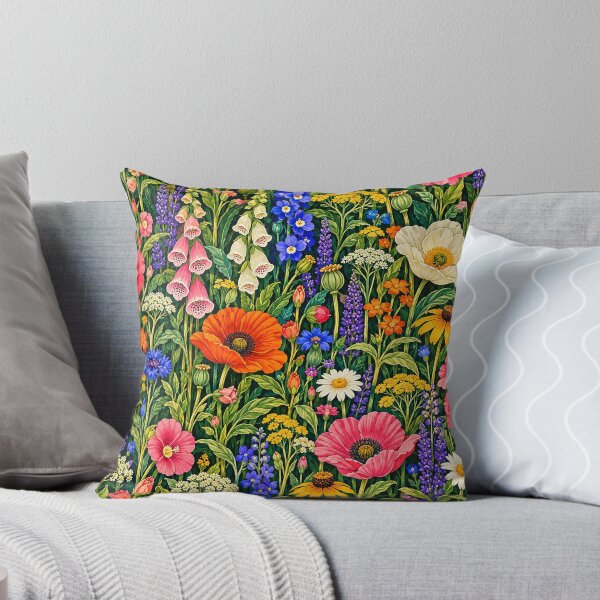 Item preview, Vibrant Wildflower Meadow Botanical Floral Garden designed and sold by KokoDeez.