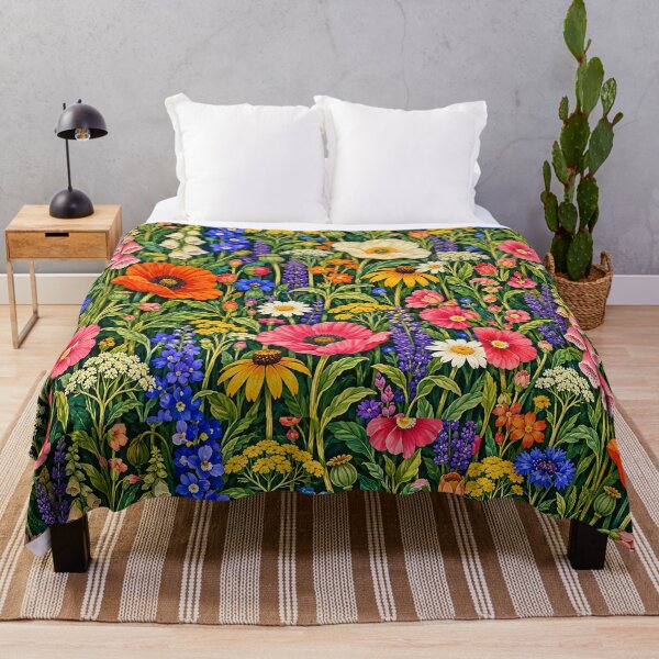 Item preview, Vibrant Wildflower Meadow Botanical Floral Garden designed and sold by KokoDeez.